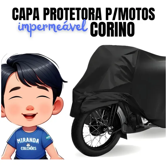 Capa Para Moto Forrada Impermeável Térmica Sol Chuva Miranda Colchoes Foto 1