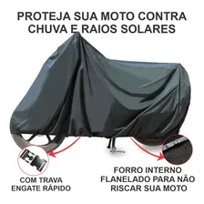 Capa Para Moto Impermeável Forrada Proteger Granizo Chuva Raio Solares Foto mini  2