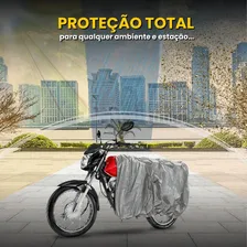 Capa Para Moto Impermeavel Pra Cobrir Motos Forrada Grande Cor G Foto mini 2