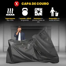Capa Para Moto Impermeavel Pra Cobrir Motos Forrada Grande Cor G Foto mini 3