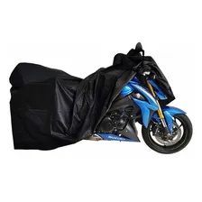 Capa Para Moto Termica ImpermeƔvel Forrada Com Respiro G Cor Preto Foto mini 1