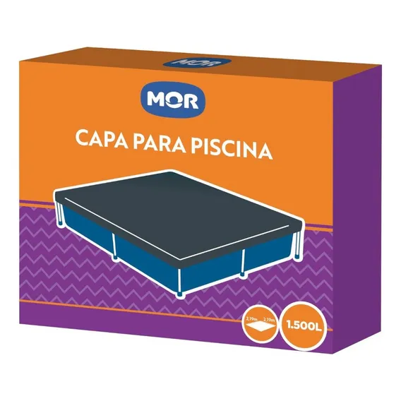 Capa Para Piscina 1500 Litros Azul Em Polietileno 1403 - Mor Foto 1