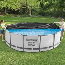 Capa Para Piscina Estrutural Inflável 4,57m Diâmetro Bestway Foto mini  3