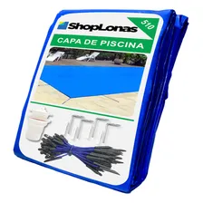 Capa Para Piscina Reforçada 510 Micras 5,5x4 Metros Foto mini 1