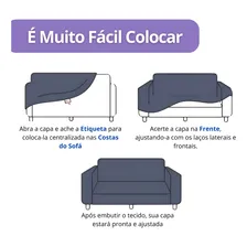 Capa Para Poltrona 1 Lugar Brim Peletizado 100% Algodão Cor Crua Mistero Foto mini  2