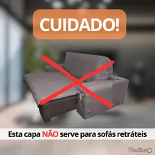 Capa Para Sofá De 1 Lugar Em Gorgurão Cor Cinza-grafite Foto mini 4