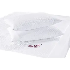 Capa Para Travesseiro Impermeável Kit 2 Pçs Macias Com Zíper Matelado Foto  mini 1