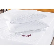 Capa Para Travesseiro Impermeável Kit 2 Pçs Macias Com Zíper Matelado Foto mini  2