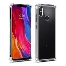 Capa Para Xiaomi Mi8 Mi 8 Tela 6.21 Queda + Pelicula Vidro Cor Transparente Kit Foto mini 4