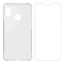 Capa Para Xiaomi Mi8 Mi 8 Tela 6.21 Queda + Pelicula Vidro Cor Transparente Kit Foto mini 2