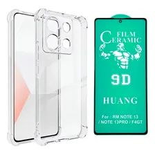 Capa + PelĂcula Cerâmica 9d Para Xiaomi Redmi Note 13 4g Cor Transparente Emborrachada Foto mini 1