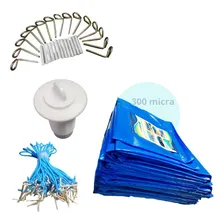 Capa Piscina 10,5x5,5 Térmica+limpeza+proteção Uv+kit Foto  mini 1