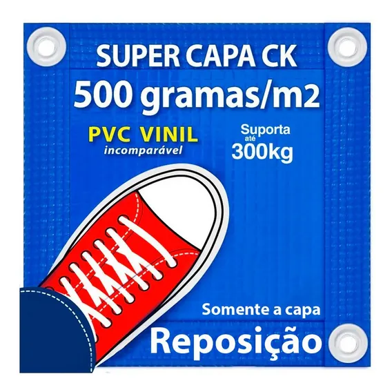 Capa Piscina 15 Em 1 Pvc 500 Reposição Grama Segurança 4x4 Foto 1