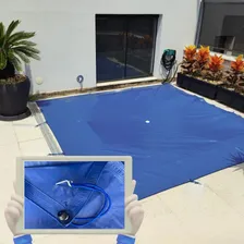 Capa Piscina 6x3 Emborrachada Forte Leve + Kit + Foto  mini 1