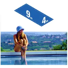 Capa Piscina 9x4 M Com Dreno E 26 Pinos Elásticos - Capakit Foto mini 4