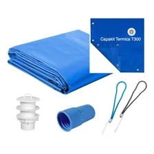 Capa Piscina Térmica 9x5 (5x9) Dreno 56 Pinos T300 Capakit Foto mini 1