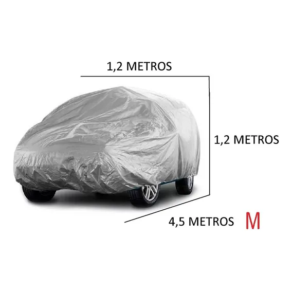 Capa Pra Cobrir Carro ImpermeÔvel Forro Proteção Sol / Chuva Foto 1