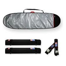Capa Prancha Fun Refletiva 7'0-7'4 Com Fita Rack E Espuma Foto mini 1