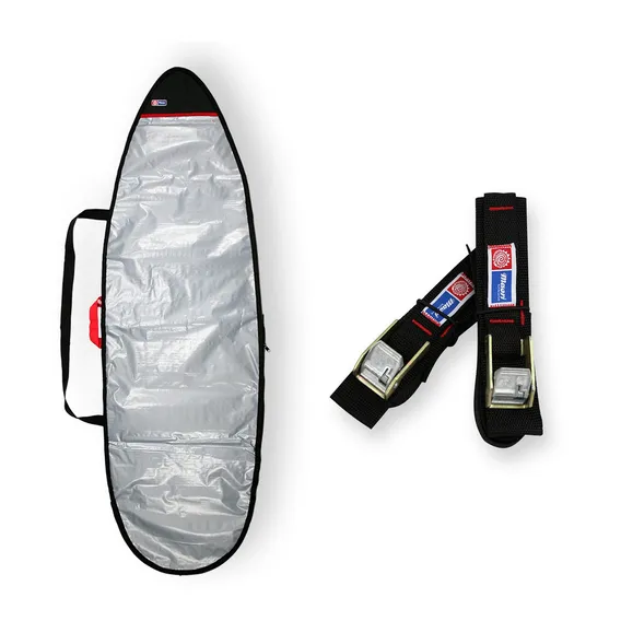 Capa Prancha Surf Refletiva 5'8 A 5'11 + Fita Rack 5m Foto 1
