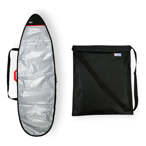 Capa Prancha Surf Refletiva 5'8 A 5'11 + Saco Roupa Molhada Foto 1