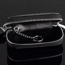 Capa Proteção Porta Chave Jaguar Couro Chaveiro Xe Xf Xj Top Cor Preto Foto mini 3