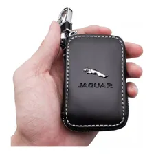 Capa Proteção Porta Chave Jaguar Couro Chaveiro Xe Xf Xj Top Cor Preto Foto mini 2