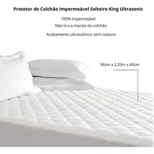 Capa Protetor Colchão Solteiro King Impermeável Kacyumara Foto mini 4
