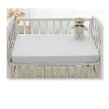 Capa Protetor De Colchão Impermeável Berço 130x70 Cor Branco Liso Foto mini 2