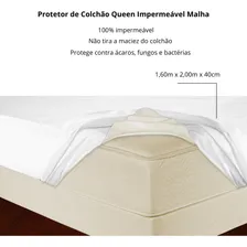 Capa Protetor De Colchão Queen Malha Impermeável Kacyumara Foto mini 4
