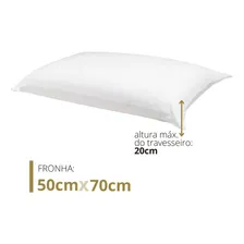 Capa Protetora Daune De Travesseiro Impermeabilizada Algodão Cor Branco Capa Impermeável Liso Foto mini 4