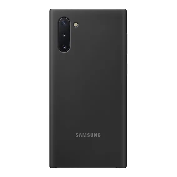 Capa Protetora De Silicone Preto Original Samsung Galaxy Note 10 Foto 1