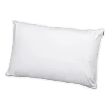 Capa Protetora De Travesseiro Impermeável Com Zíper Branco Liso Foto  mini 1