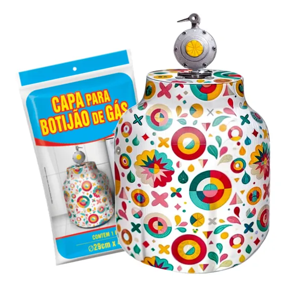 Capa Protetora Para Botijão Plast Leo Capa Bujão De Gás Impermeável Foto 1