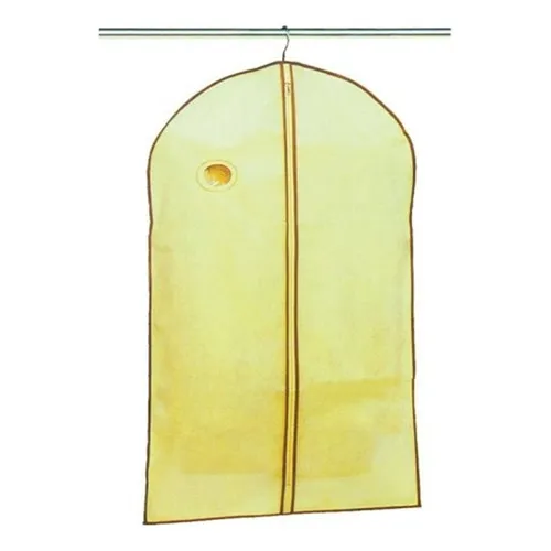 Capa Protetora Roupa Tnt Proteção Transporte Cabide 60x100cm Cor Bege Foto 1