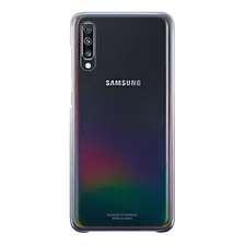 Capa Protetora Samsung Galaxy A70 Degradê Original Preta Foto  mini 1