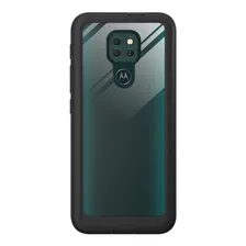 Capa Protetora Transparente Preta Motorola Moto G9 Play Foto  mini 1