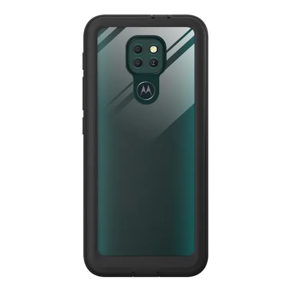 Capa Protetora Transparente Preta Motorola Moto G9 Play Foto 1