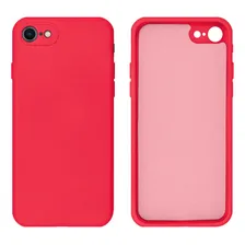 Capa Silicone Aveludada Prot Cam CompatÃvel iPhone 7, 8, Se Cor Rosa Pink Foto mini 1