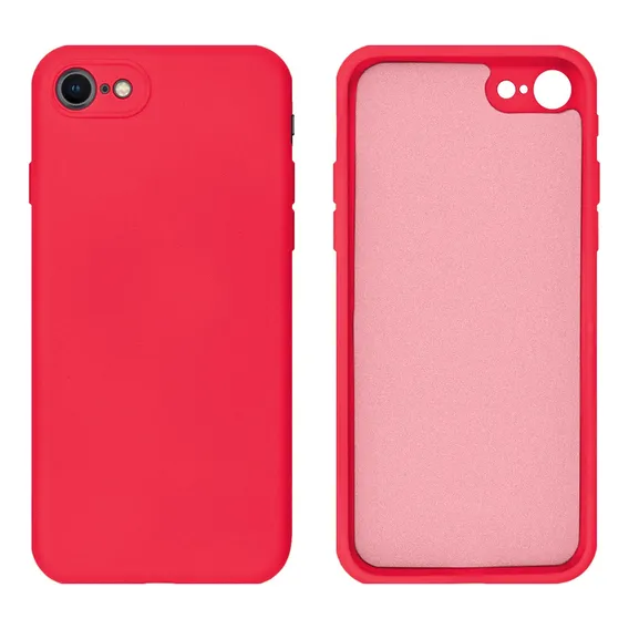 Capa Silicone Aveludada Prot Cam CompatÃvel iPhone 7, 8, Se Cor Rosa Pink Foto 1