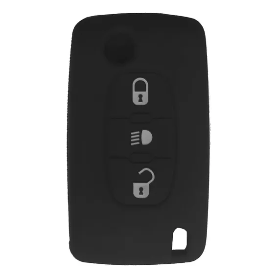 Capa Silicone Chave Canivete 3 Botões Citroen E Peugeot Foto 1