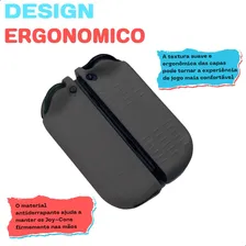 Capa Silicone Para Controle Joy-con De Nintendo Switch Oled Cor Preto Foto mini  2