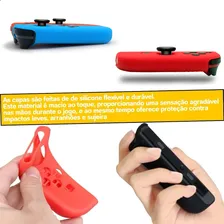 Capa Silicone Para Controle Joy-con De Nintendo Switch Oled Cor Preto Foto mini  3