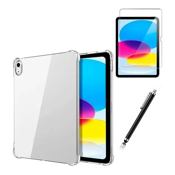 Capa Silicone Para iPad 10ª Geração 2022 + Película + Caneta Foto 1