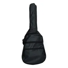 Capa Simples Nylon Para Violão Folk Preta Foto  mini 1