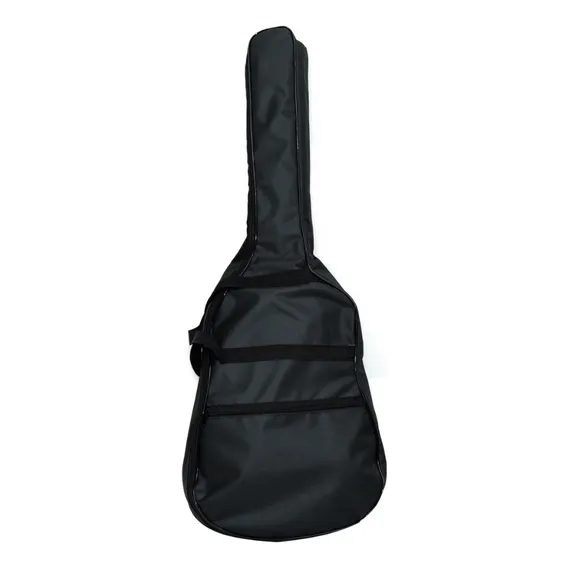 Capa Simples Nylon Para Violão Folk Preta Foto 1