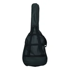 Capa Simples Nylon Para Violão Folk Preta Foto mini  2