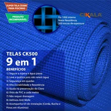 Capa Tela Para Piscina Proteção Sujeira E Segurança 7x4 Mts Foto mini  3