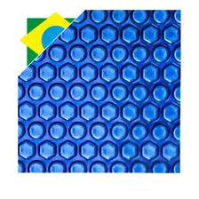 Capa Termica Azul 300 Micras Piscina Aquecida Atco 8,5x4 Mt Foto  mini 1
