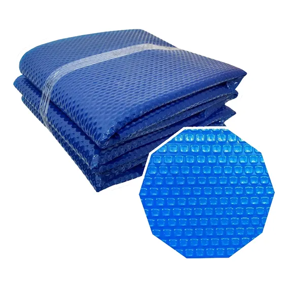 Capa Térmica Para Piscina 4,66 X 3,18m Plástico Bolha Cor Azul Foto 1