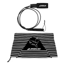Capa Toalha Prancha Surf Leash 6´com 2 Giradores Cor Cinza Foto  mini 1